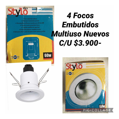 4 Focos Embutido Multiuso Marca Stylo Nuevos