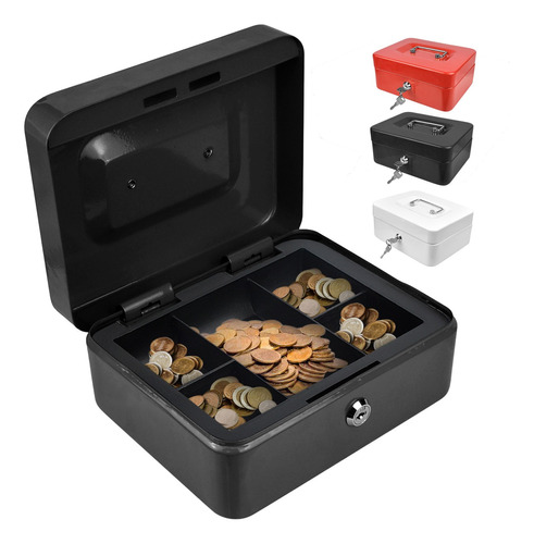 Grande Caja Dinero Fuerte Seguridad,cash Box Metálica Mate