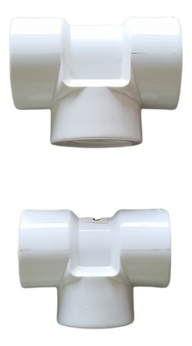 Imagen 1 de 1 de Tee Pvc Rosca 1/2 Y 3/4