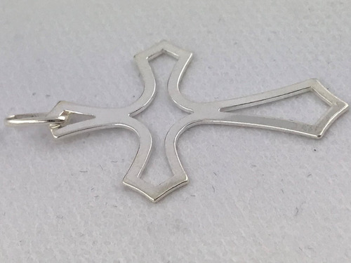 Imagem 3 de 4 de Pingente Cruz Crucifixo 4 Cm Prata 925 C/ Caixa Veludo