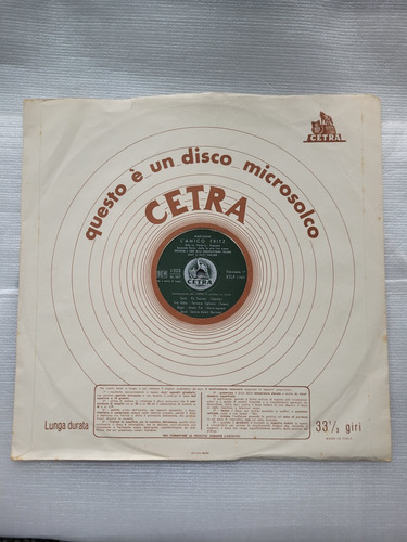 Tassinari Tagliavini Cetra 2 Vinilos Importados Lp Impecable