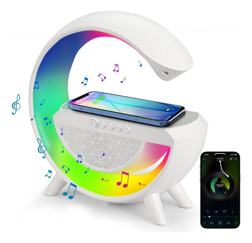 Bocina Intouch Peru Lampara Inteligente G portátil con bluetooth blanca 5V
