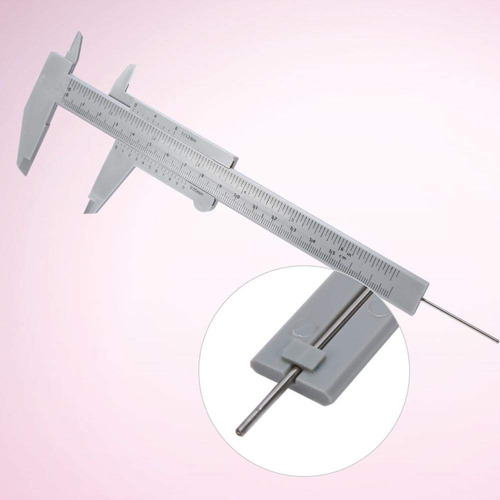150mm Calibrador Vernier, Calibradores Vernier De Plástico Con Conversión De Pulgada/mm Tatuaje De Cejas Herramienta De Medición De Micrómetro De Maquillaje Permanente
