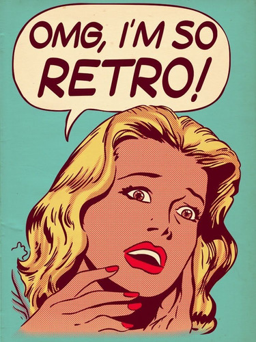 Cuadro 40x60cm Retro Pop Art Decoracion Colores Vintage M2