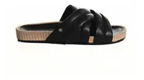 Comprar Sandalia Mujer Stitching Mar Cuero Pu Comodas Negro 