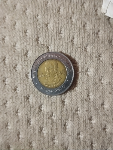 Moneda $5 Bicentenario De Independencia (nicolás Bravo) 