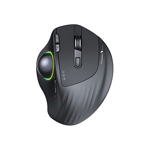 Protoarc Mouse Inalmbrico Bluetooth Trackball, Em01 2.4g Rgb