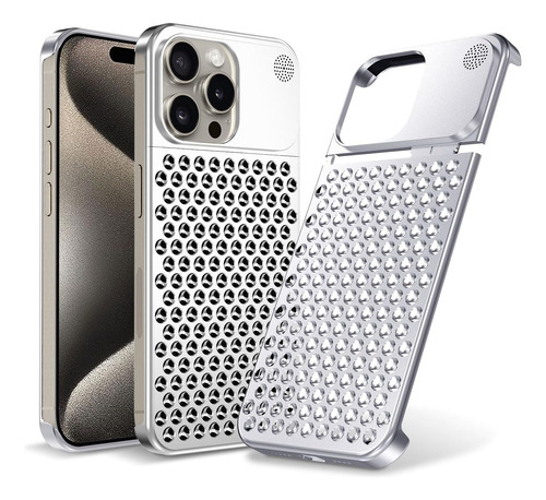 Funda Para iPhone 15 Pro 6.1 De Aleacion De Aluminio Platead