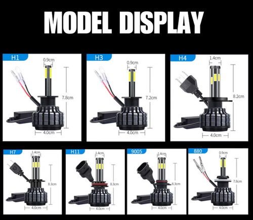 Premium Kit De Focos Faros Csp Led H4 Hb2 9003
