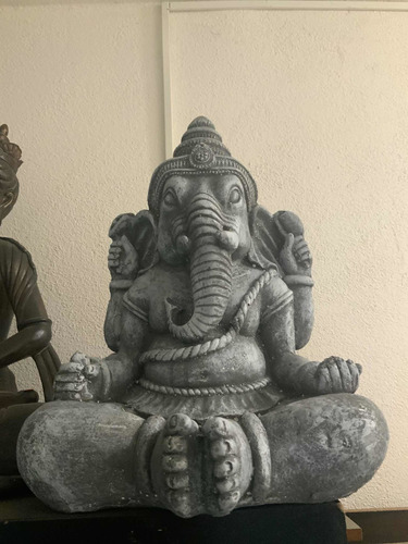 Ganesha Dios Hindu , Figura De Poliresina