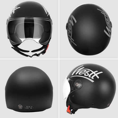 Casco De Casco De Casco De Motocicleta De Casco De Westt Con