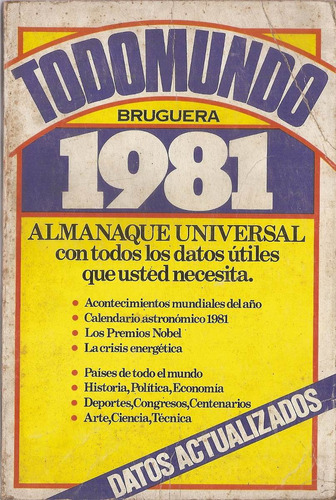 Todomundo 1981 Almanaque Universal - Bruguera