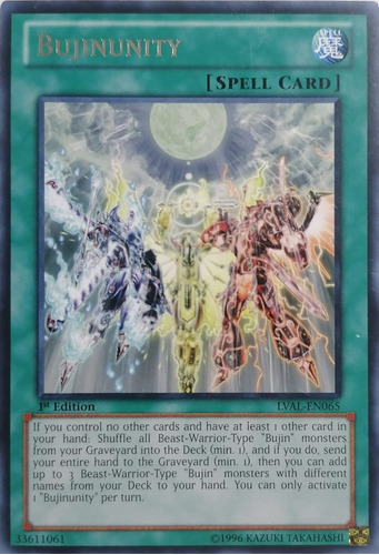 Yugioh! Bujinunity Lval-en065 1st E Rare