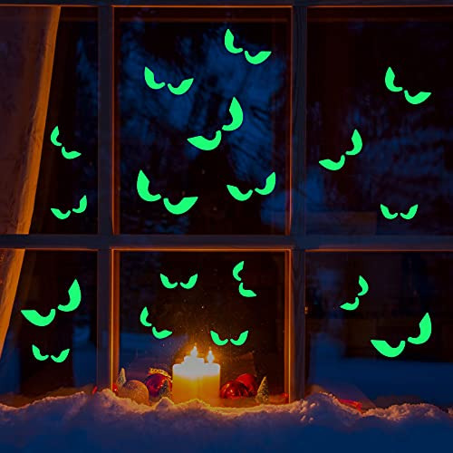36 Pares De Pegatinas De Pared Fluorescentes De Halloween, P