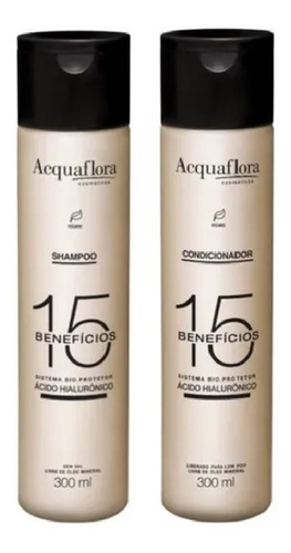 Acquaflora Kit Shampoo & Condicionador 15 Benefícios