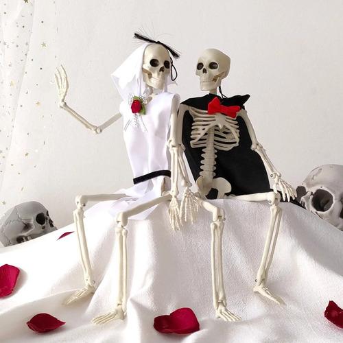 / Decoración De Halloween For Colgar Calaveras De Novios Y