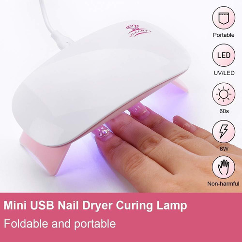 Nail Makartt 6w Led Secador Ultravioleta Que Cura La Luz 60s