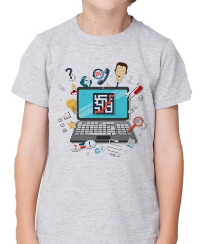 Remera De Niño Soporte Tecnico De Ti Informatica