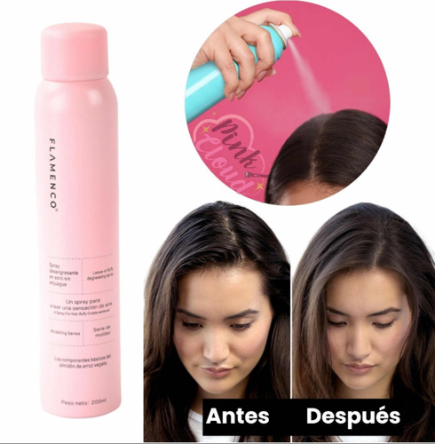 Shampoo En Seco Flamenco Spray Aroma Agradable 