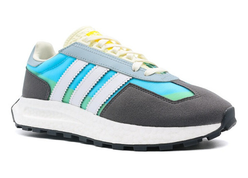 Tenis adidas Retropy E5 Verde Azul Para Hombre