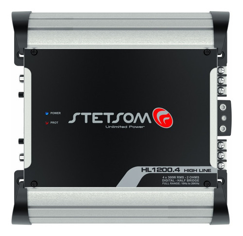 Imagem 1 de 4 de Módulo Stetsom Hl1200.4 1200w Rms 2 Ohms 4 Canais
