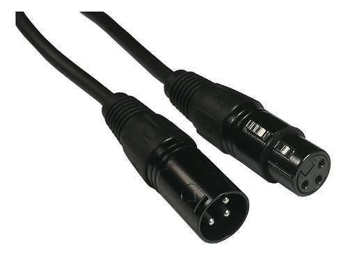 Cable Canon Xlr De Sonido Negro De 3,6 Metros Hi-tonic 