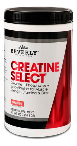 Creatina Select 480g En Polvo Sabor A Naranja Beverly