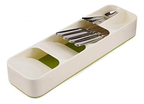 Organizador Cubiertos Cocina Cuchara Tenedor Cuchillo Color Blanco