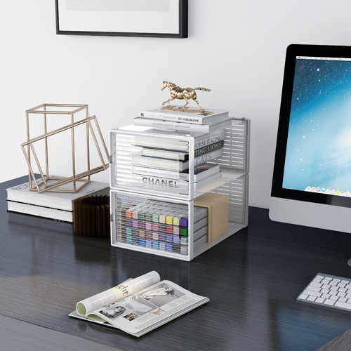 Mu:4life 6 Cajas Transparente Organizador Apilable Zapateros Color Blanco