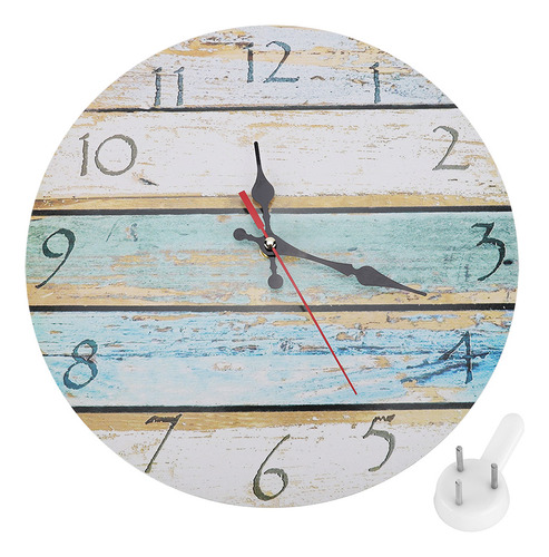 Reloj Con Números Arábigos, Decoración De Barra Redonda Para