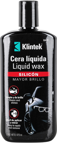 Cera Líquida Con Silicona Autos Protección Uv Klintek Pack 6