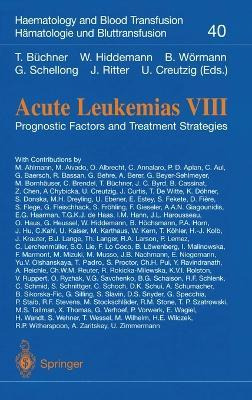 Libro Acute Leukaemias: Prognostic Factors And Treatment ...