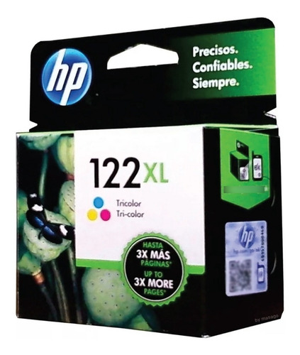 Imagen 3 de 6 de Combo Cartucho Hp122xl Negro + Color Original-1000/2000/2050
