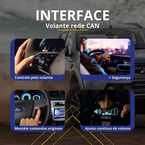 Interface Comando De Volante Carro Captiva Spin Onix Cobalt