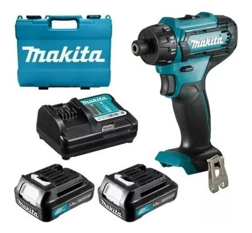 Taladro Atorn. Inalámbrico 12vmax 1/4  Cxt Makita Df033dwye