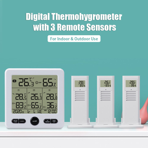 . . .. Termohigrómetro Inalámbrico Digital Con.sensores