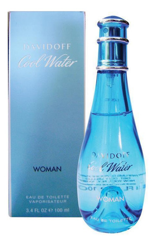 Edt 3.4 Onzas Cool Water Por Davidoff Para Mujer