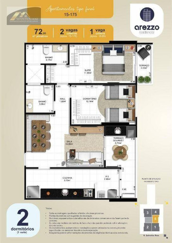 Imagem 19 de 22 de Apartamento Com 2 Dormitórios À Venda, 72 M² Por R$ 377.249 - Ocian - Praia Grande/sp - Ap2789