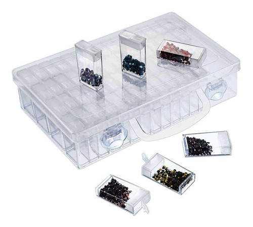 Caja De Acrílico Transparente De Plástico De 64 Rejillas