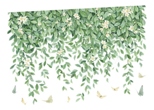 2 Piezas Hojas Pegatinas De Pared Plantas Murales Fondos De