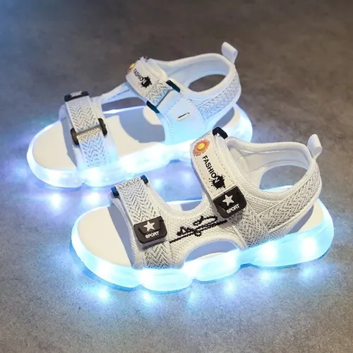 Sandalia infantil com hotsell luz de led