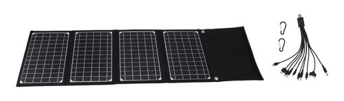 Panel Solar Plegable Portátil De 4 Secciones Para Acampar Al