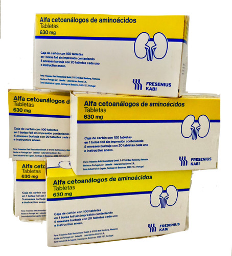 5 Cajas De Alfa Cetoanálogos De Aminoácidos500 Tabletas