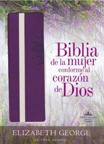 Biblia De Estudio De La Mujer Al Corazón De Dios Piel Morada