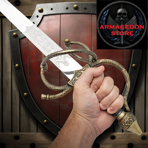 Espada Caballero Templario Mio Cid Medieval Masonica Mason (Usado)