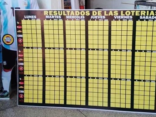 Agencias De Loterías Avisos Y Pizarras Escritura 