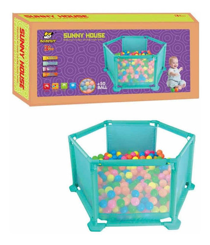 Imagen 4 de 5 de Corral Cerca Carpa De Bebé Armable Piscina De Pelotas Nueva