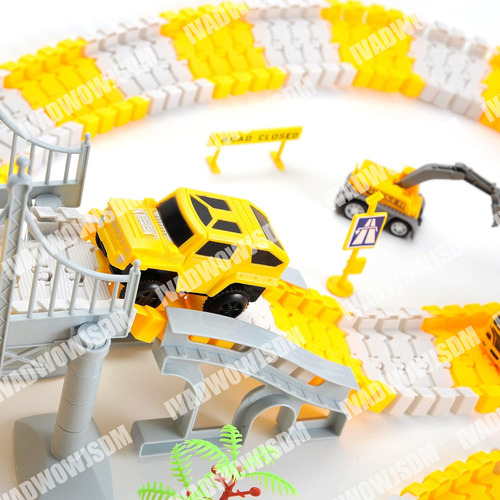 N 345pcs Pista De Carros Con Cochejuguete Paraninos/niñas