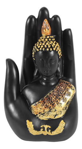 Estatuilla Tailandesa De Buda En La Palma, Escultura De Buda