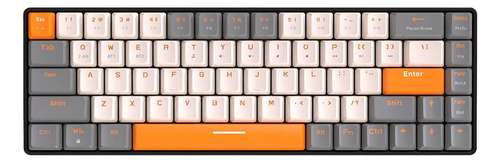 Teclado Mecánico Para Juegos K68 Ergonómico Inalámbrico